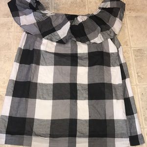 Off the shoulder checkered dress!!